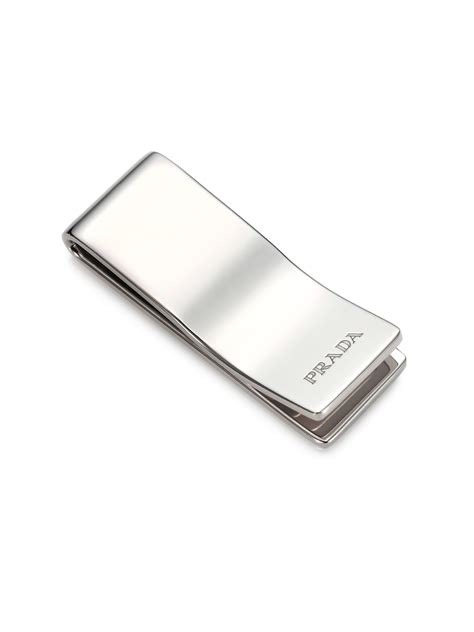 silver money clip prada.